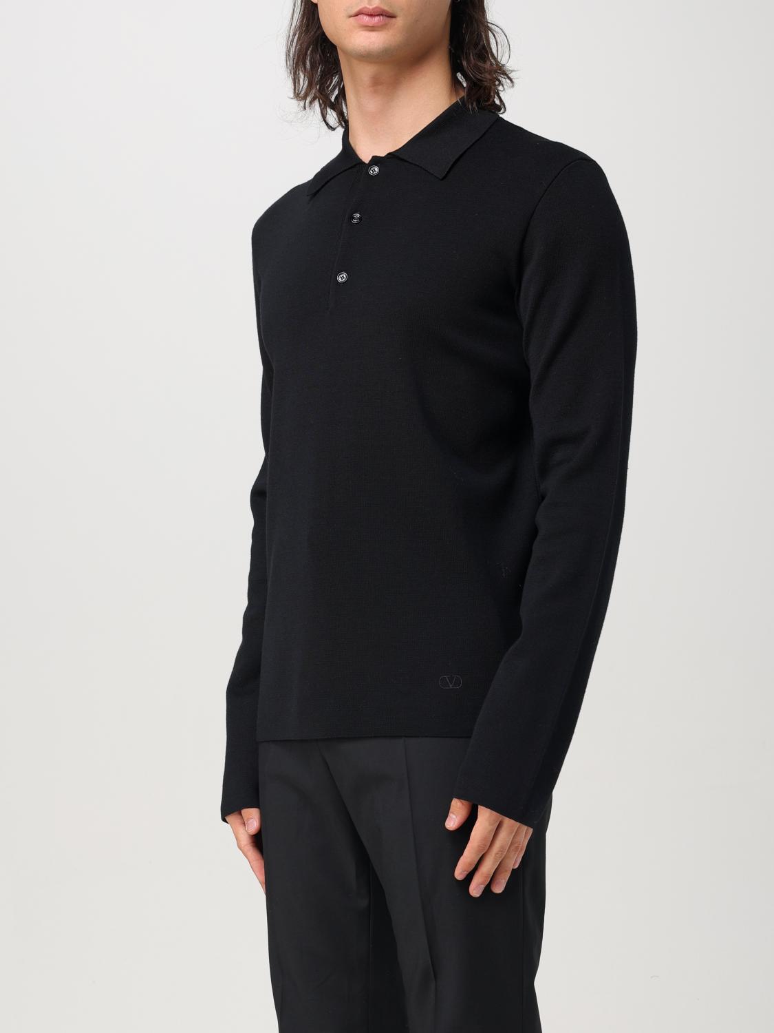 VALENTINO POLO SHIRT: Valentino virgin wool polo shirt, Black - Img 4