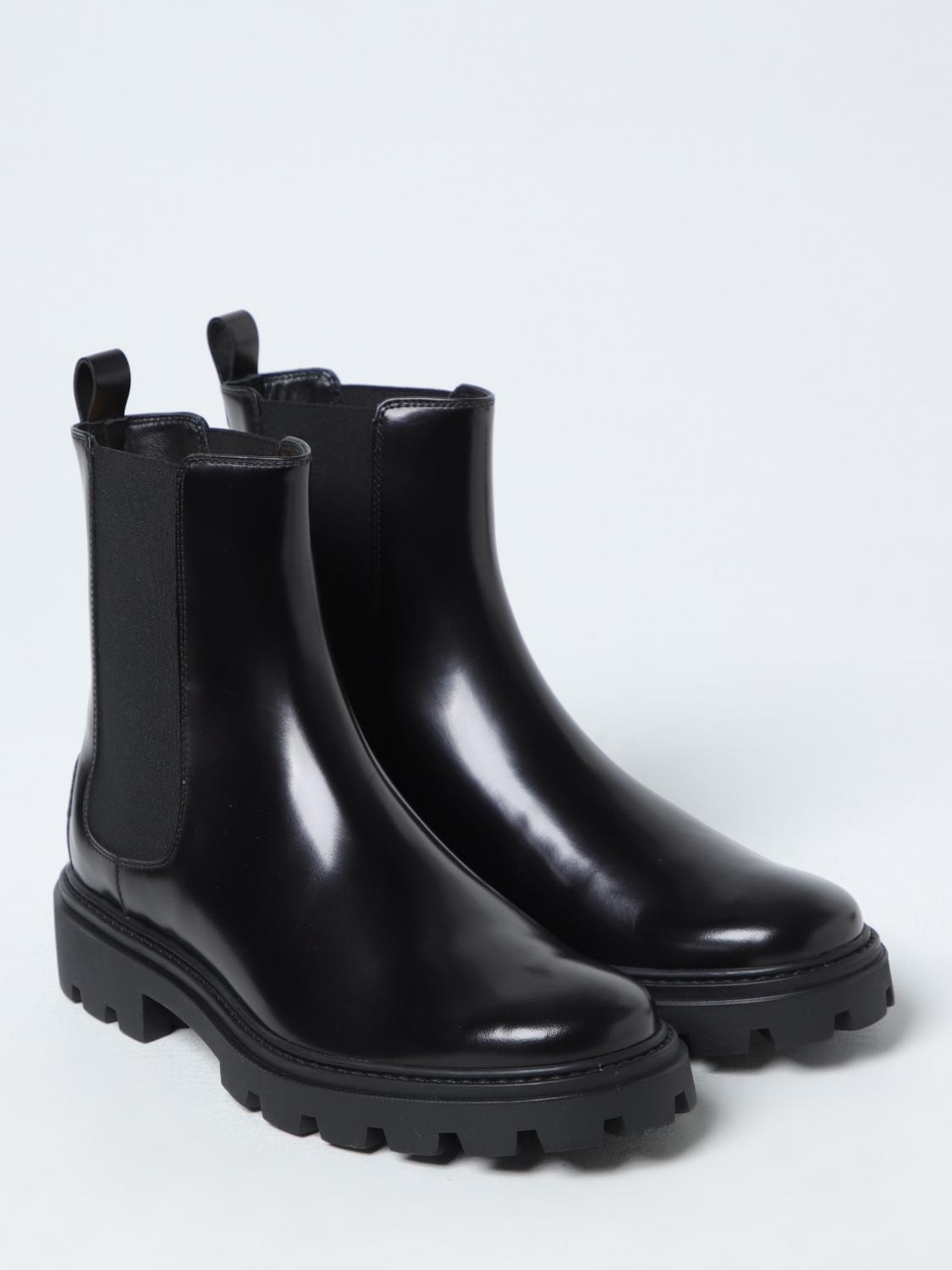 TOD'S BOTTINES PLATES: Chaussures femme Tod's, Noir - Img 2