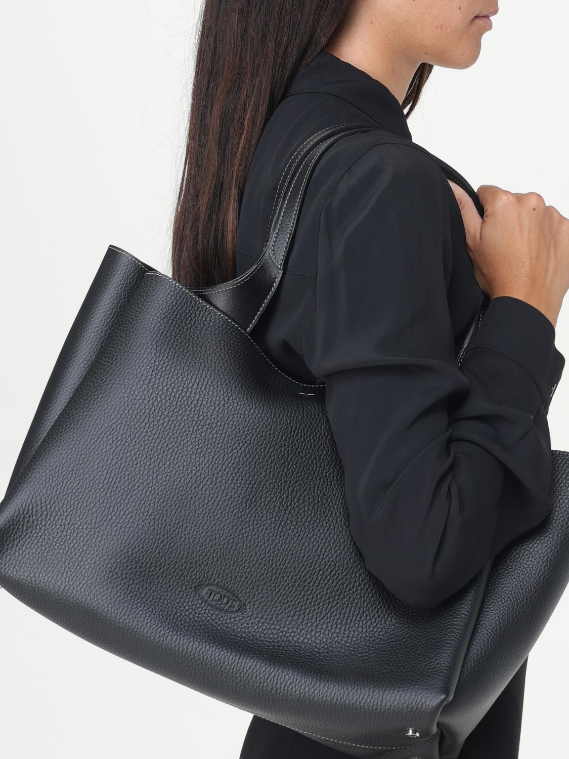 TOD'S BORSA TOTE: Borsa Tod's in pelle a grana , Nero - Img 2