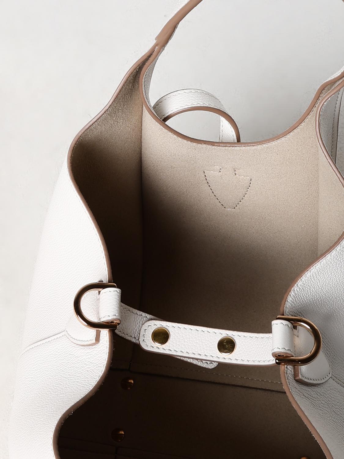 TOD'S BORSA A MANO: Borsa T Timeless Tod's in pelle a grana , Bianco - Img 5