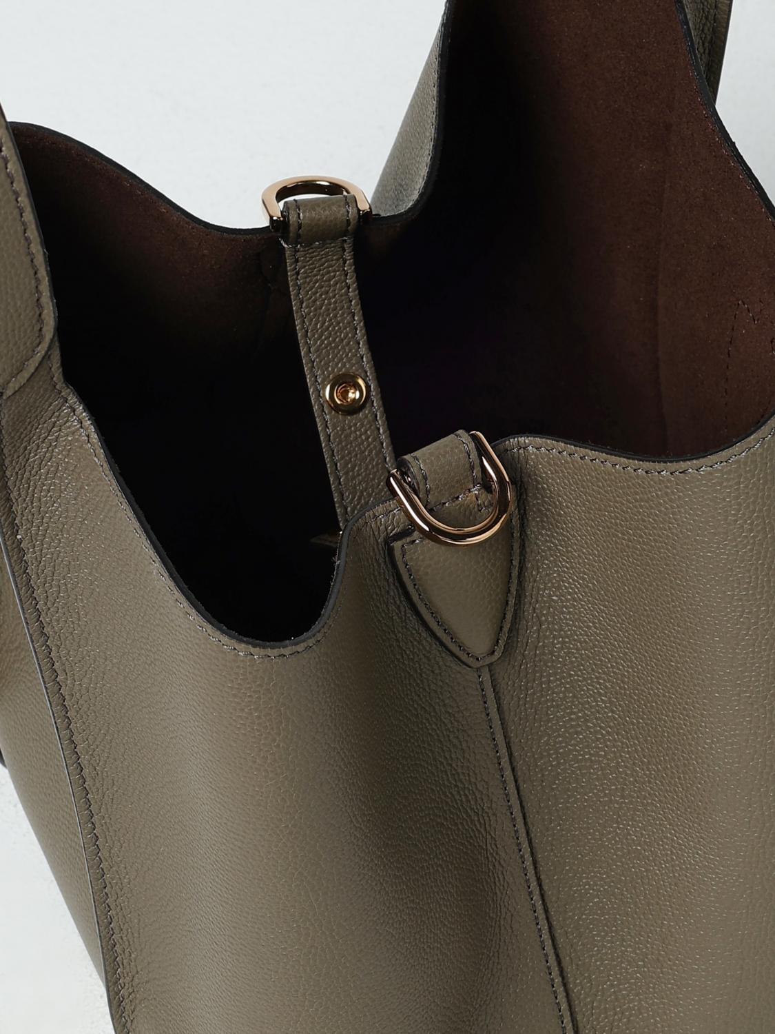 TOD'S BORSA A MANO: Borsa T Timeless Tod's in pelle a grana , Tortora - Img 5