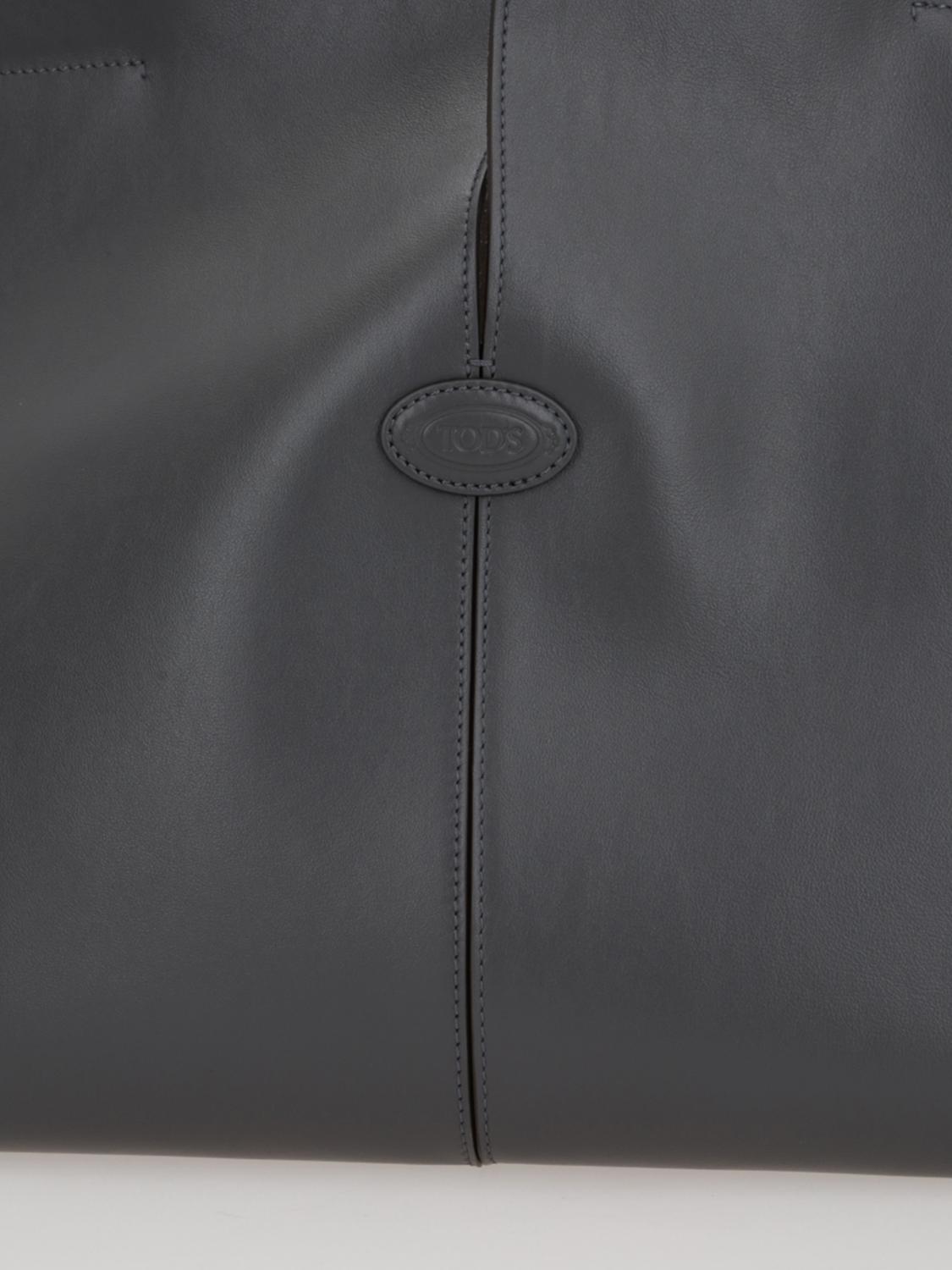 TOD'S BORSA TOTE: Borsa Di Folio Tod's in pelle , Nero - Img 3