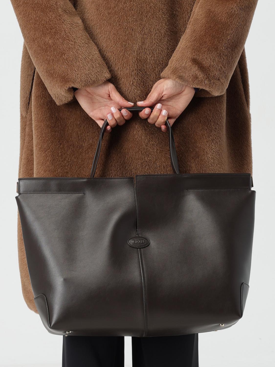 TOD'S BORSA TOTE: Borsa Di Folio Tod's in pelle , Marrone - Img 2