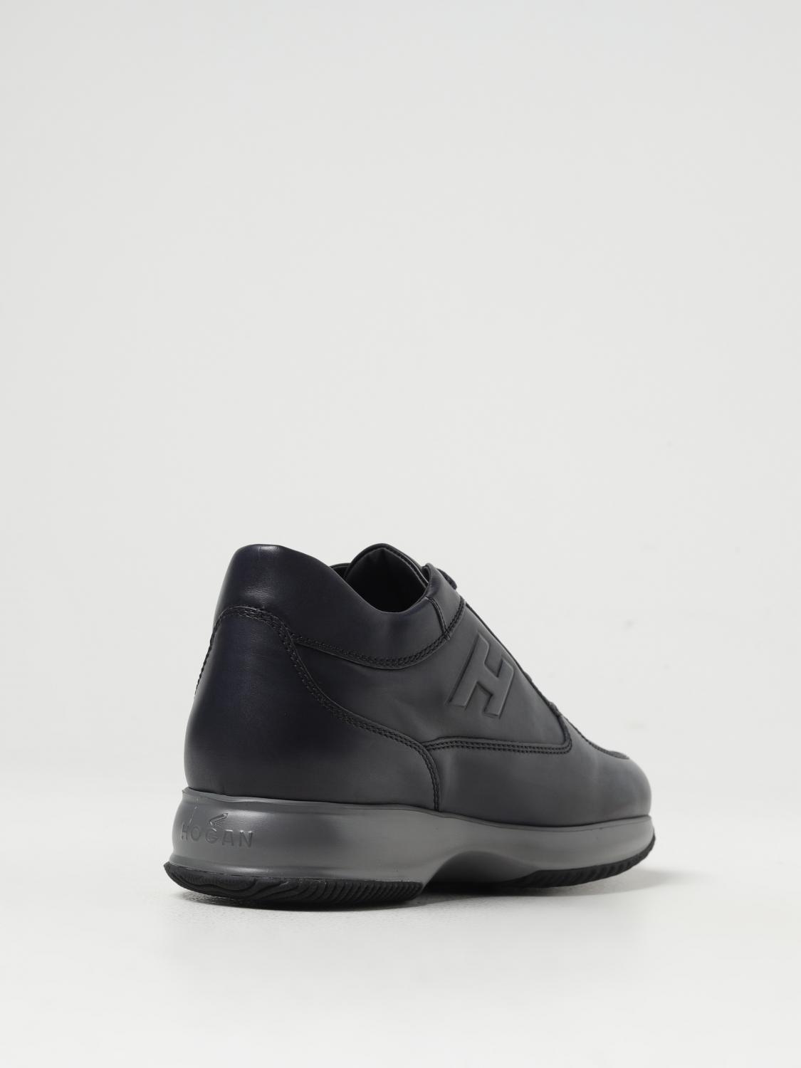 HOGAN SNEAKERS: Sneakers Interactive Hogan in pelle , Blue - Img 3