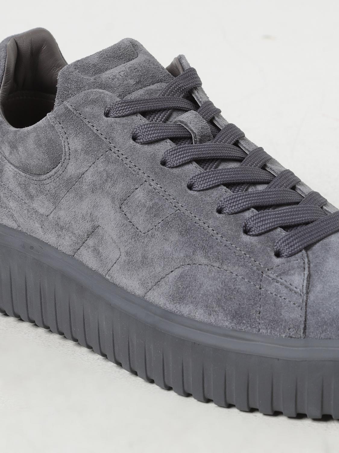 HOGAN SNEAKERS: Sneakers Hogan in camoscio , Grigio - Img 4