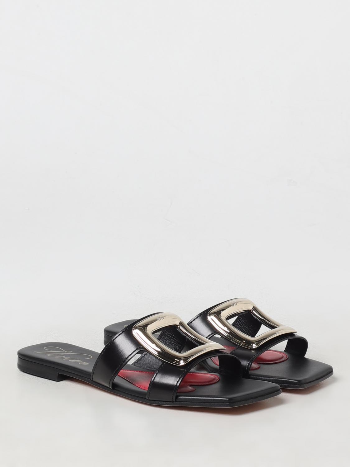 ROGER VIVIER FLAT SANDALS: Shoes woman Roger Vivier, Black - Img 2