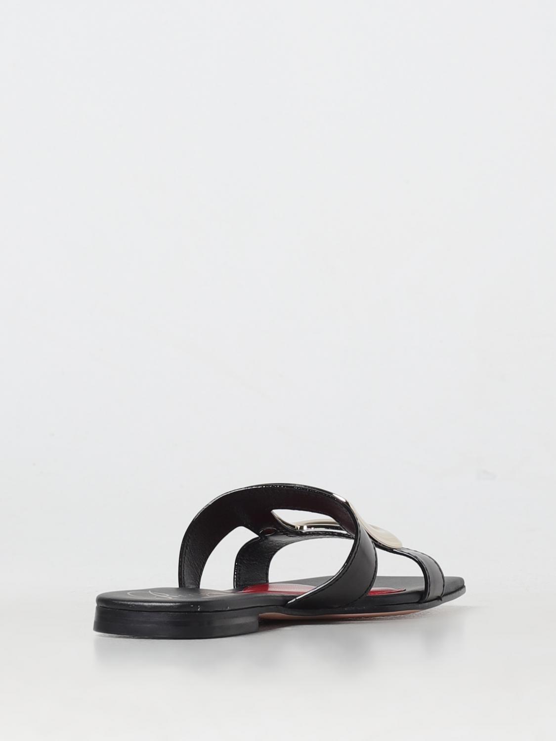 ROGER VIVIER FLAT SANDALS: Shoes woman Roger Vivier, Black - Img 3