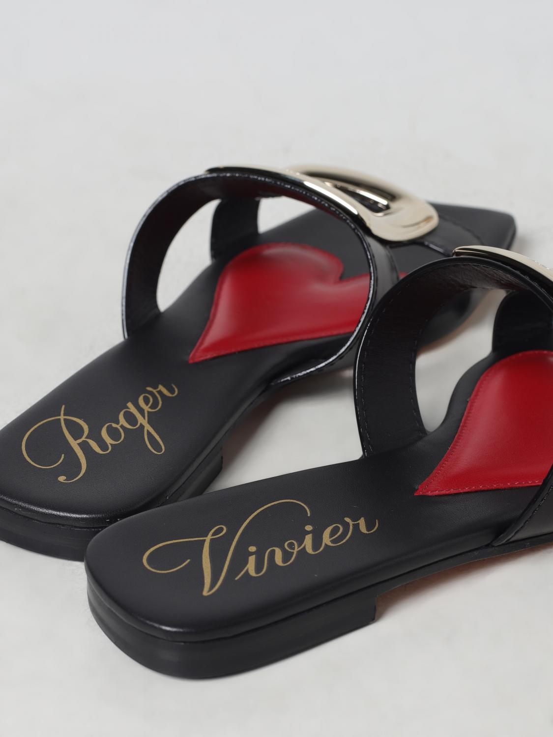 ROGER VIVIER FLAT SANDALS: Shoes woman Roger Vivier, Black - Img 4