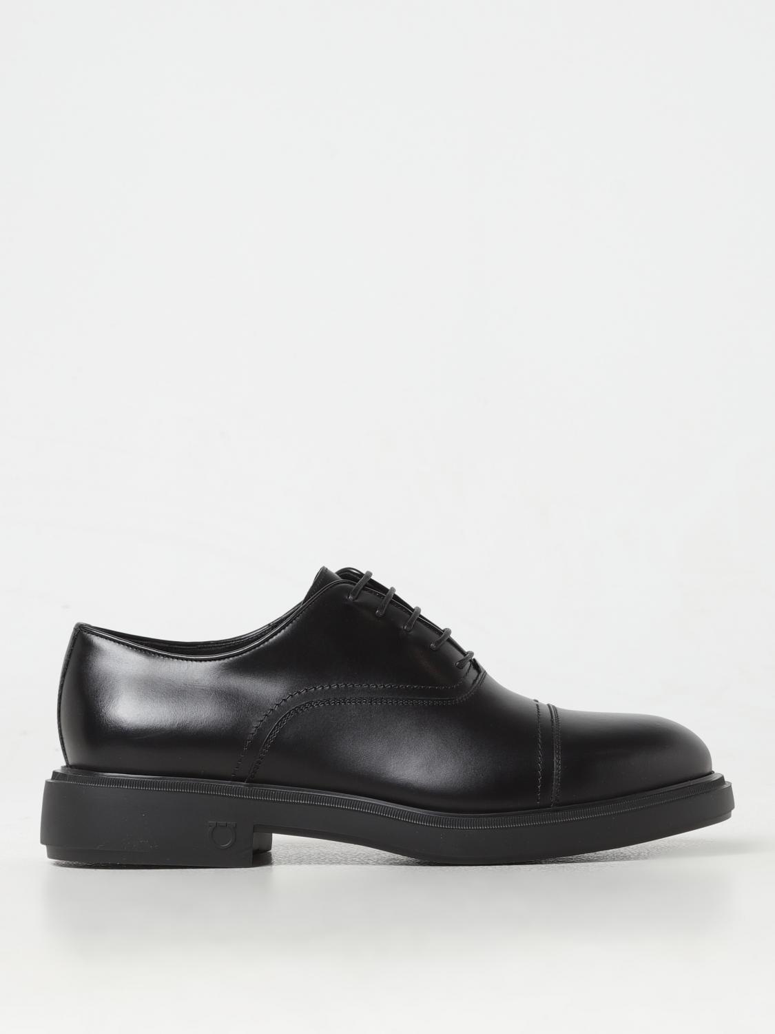 FERRAGAMO BROGUE SHOES: Shoes men Ferragamo, Black - Img 1