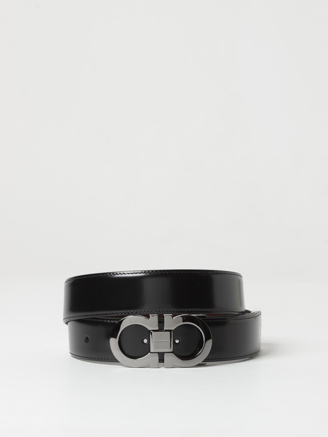 FERRAGAMO BELT: Belt men Ferragamo, Black - Img 1