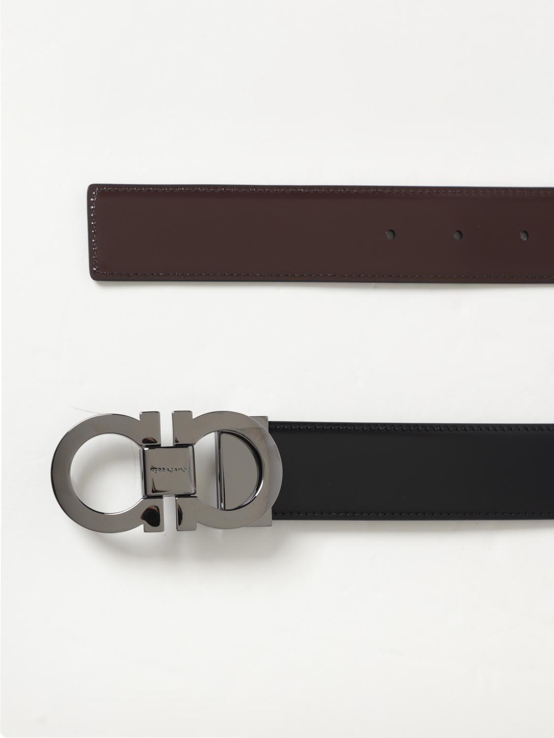 FERRAGAMO BELT: Belt men Ferragamo, Black - Img 2