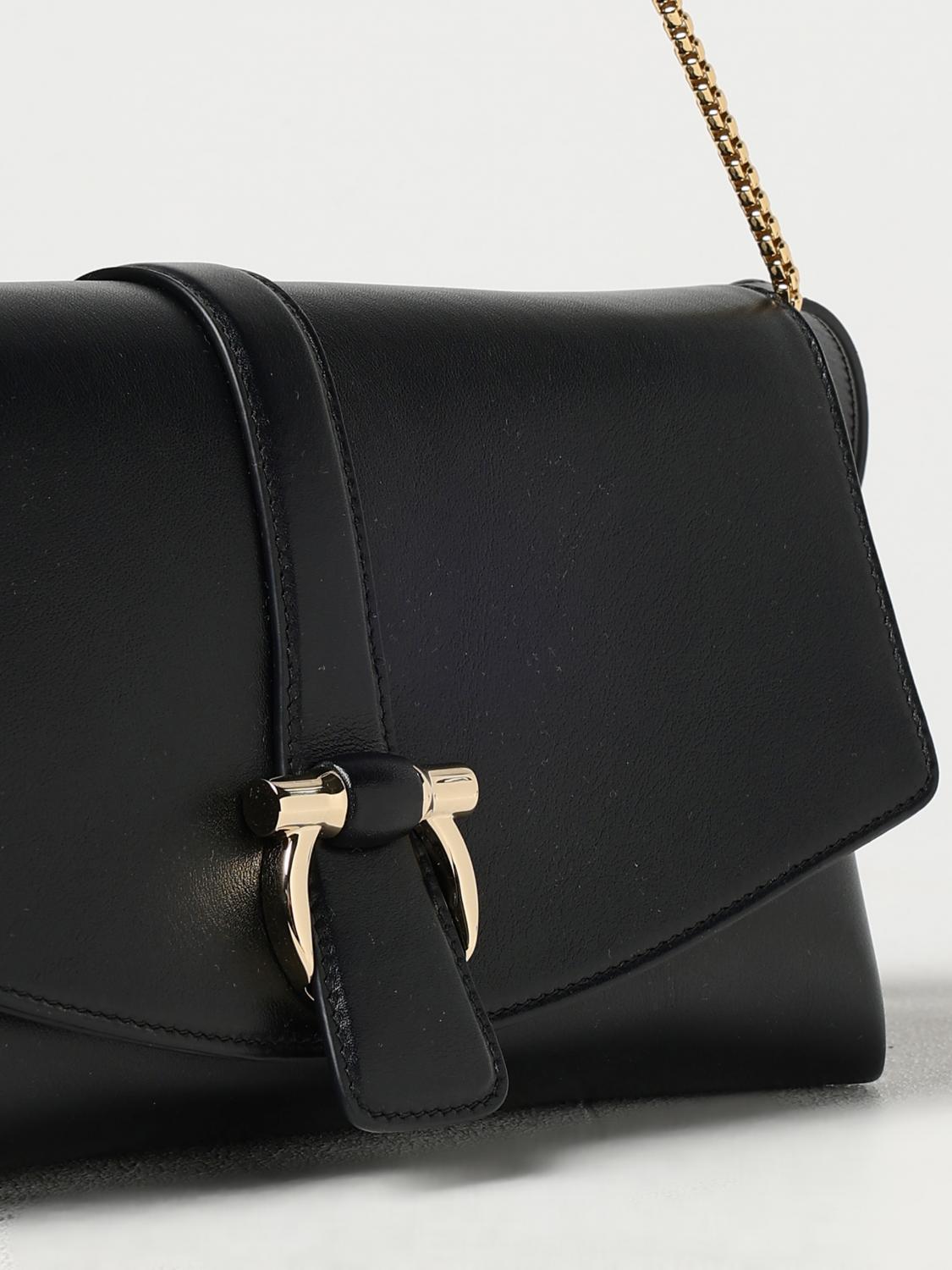 FERRAGAMO: Shoulder bag woman - Black | Ferragamo shoulder