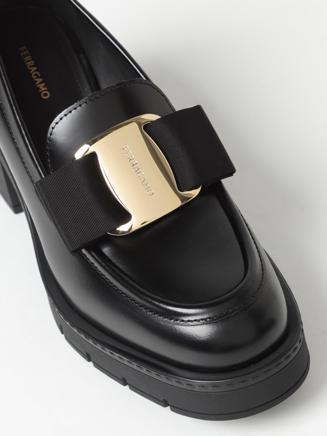 FERRAGAMO MOKASSINS: Schuhe damen Ferragamo, Schwarz - Img 4