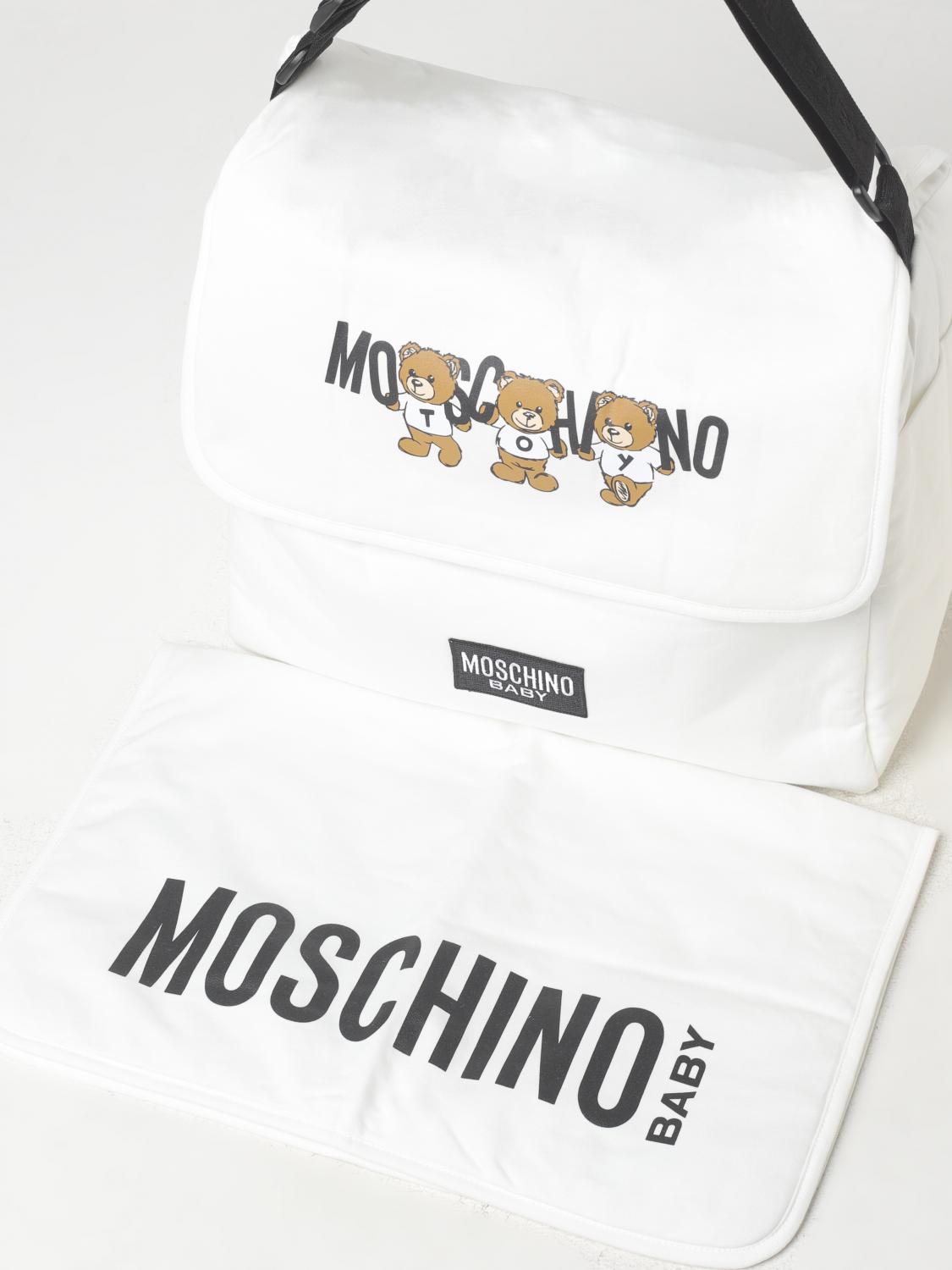 MOSCHINO 담요 세트: 가방 남아 Moschino, 옐로우 크림 - Img 3