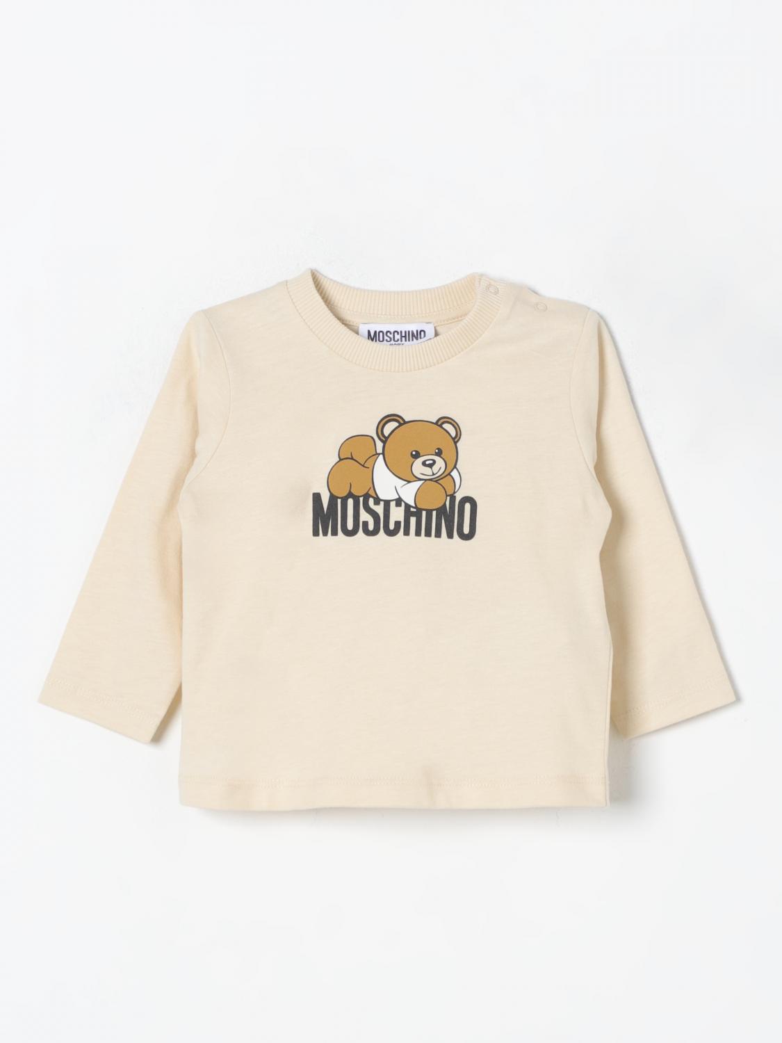 MOSCHINO 티셔츠: 티셔츠 남아 Moschino, 베이지 - Img 1