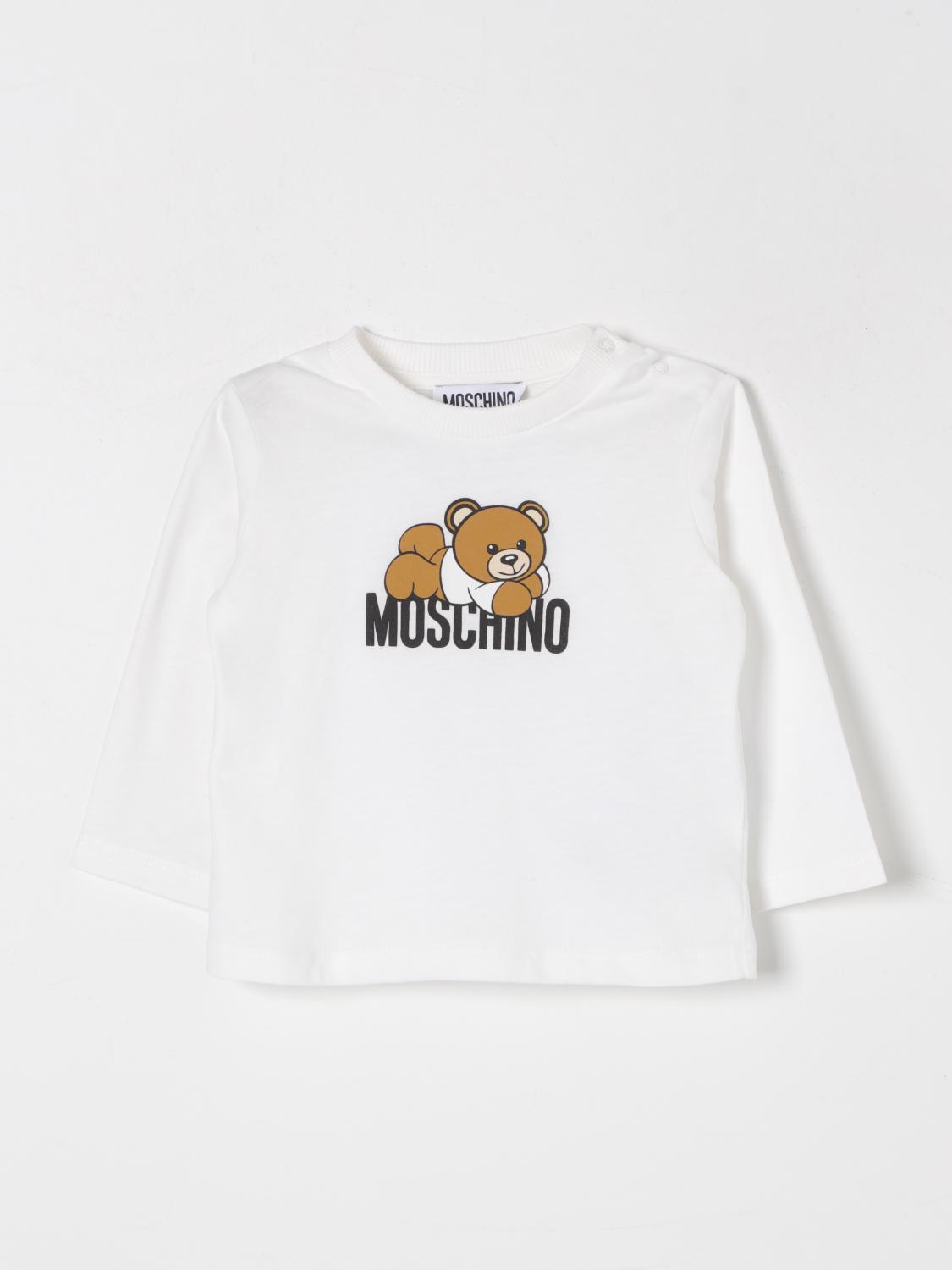 MOSCHINO T-SHIRT: T-shirt kids Moschino, Yellow Cream - Img 1