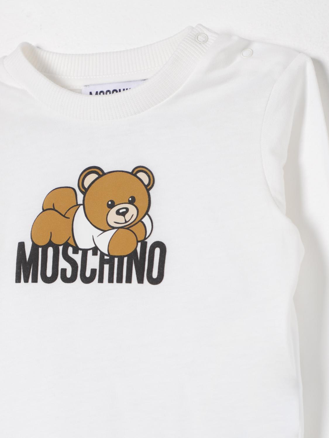 MOSCHINO T-SHIRT: T-shirt kids Moschino, Yellow Cream - Img 3