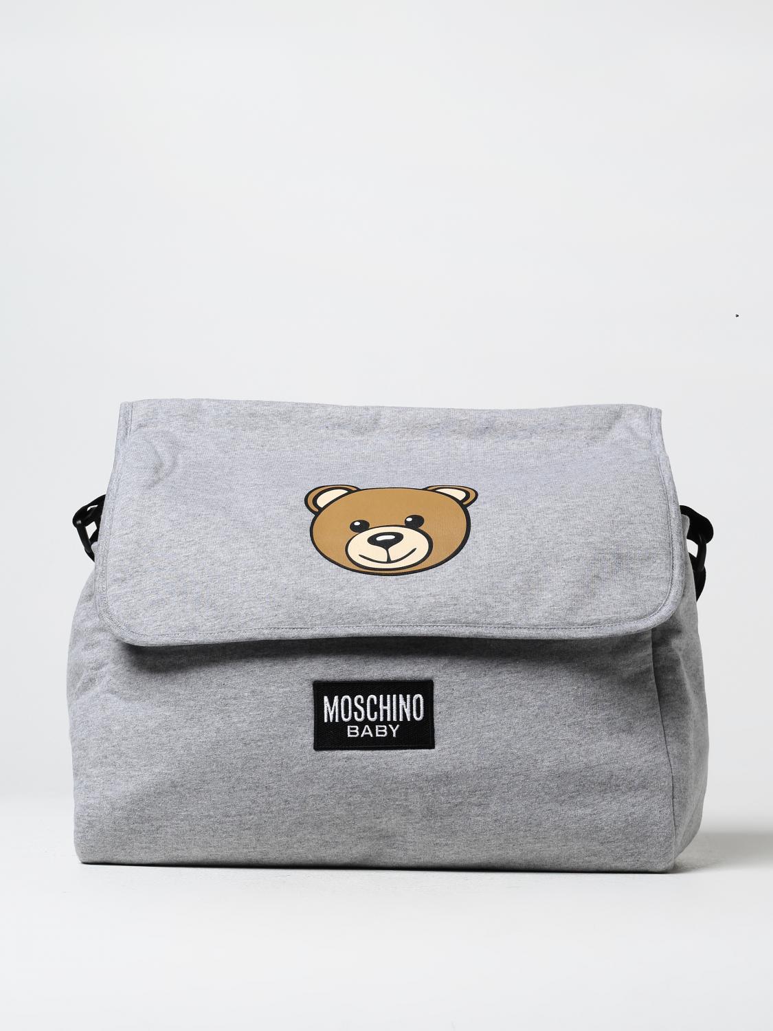 MOSCHINO BORSA: Borsa bambino moschino baby, Grigio - Img 1