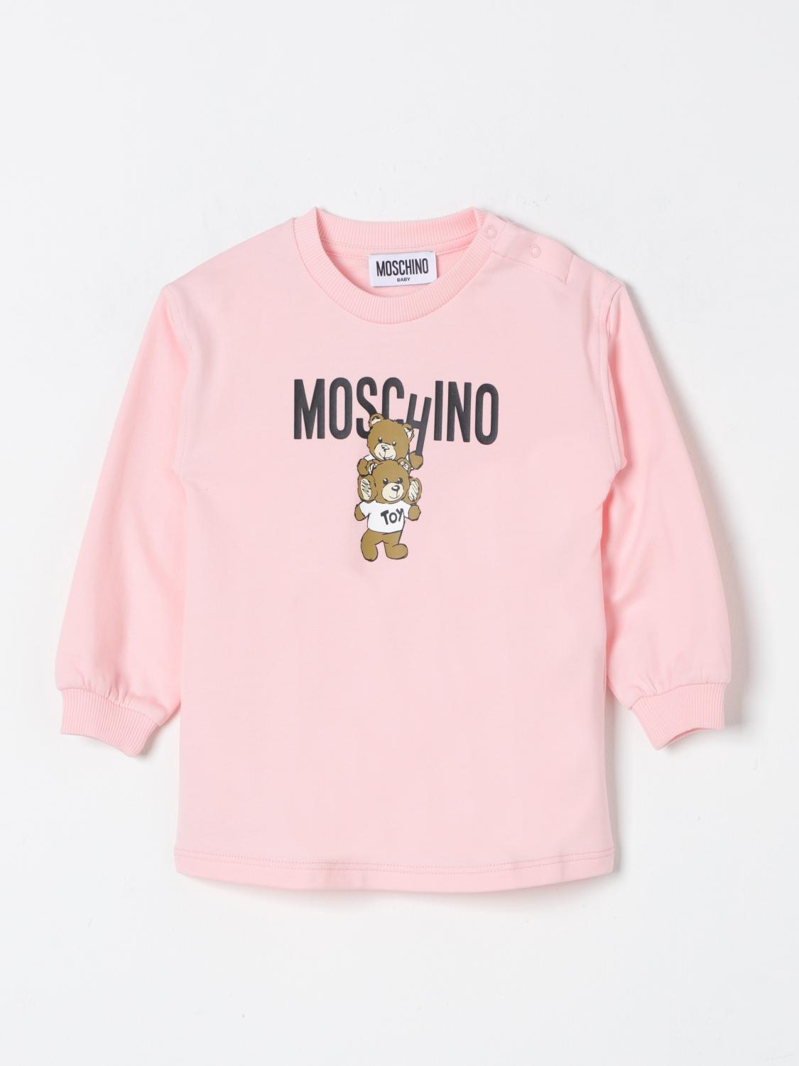 MOSCHINO T-SHIRT: Robe enfant Moschino, Rose - Img 1
