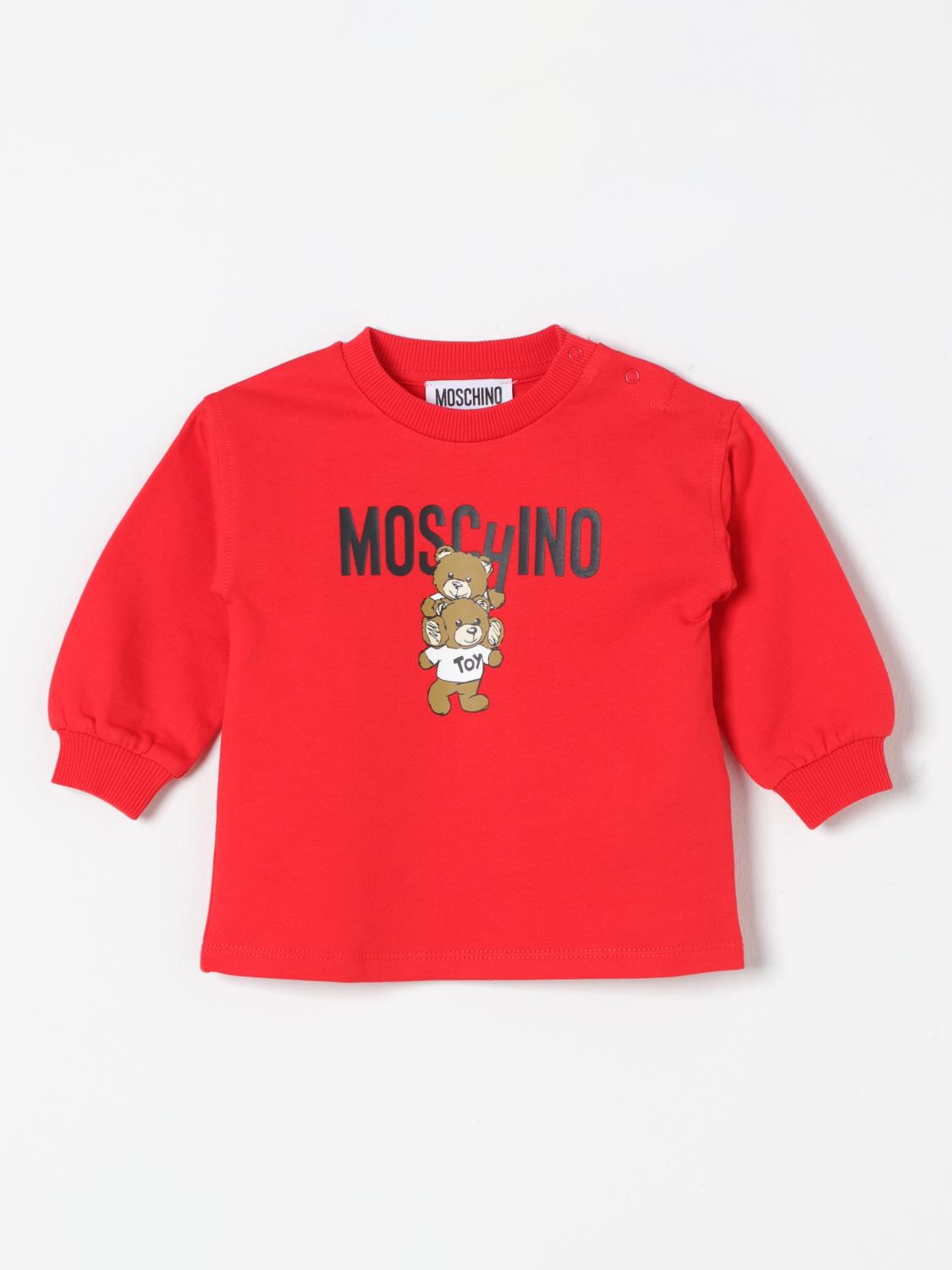 MOSCHINO T-SHIRT: Robe enfant Moschino, Rouge - Img 1