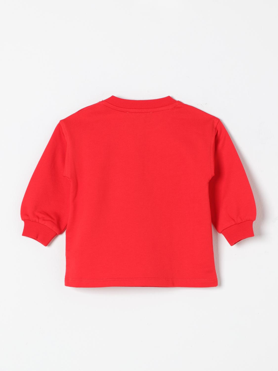 MOSCHINO T-SHIRT: Robe enfant Moschino, Rouge - Img 2