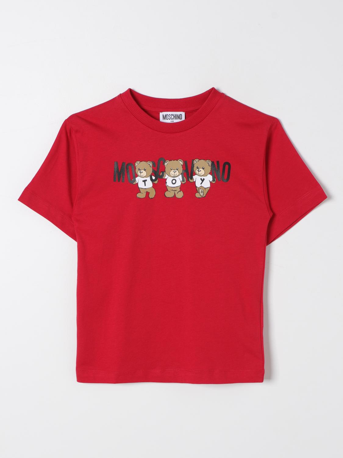 MOSCHINO T-SHIRT: T-shirt kids Moschino, Red - Img 1