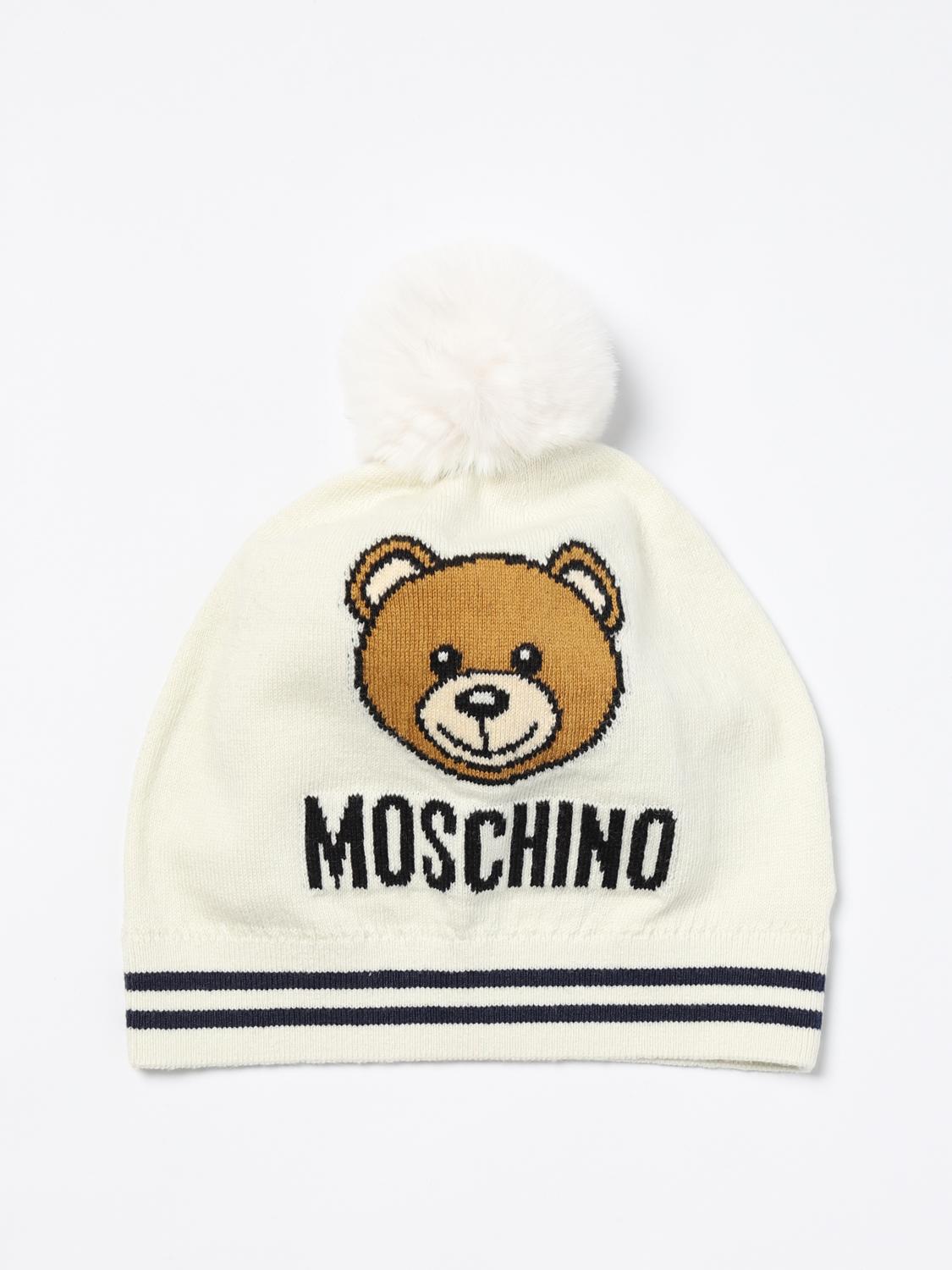 MOSCHINO 모자: 모자 남아 Moschino, 크림 - Img 1