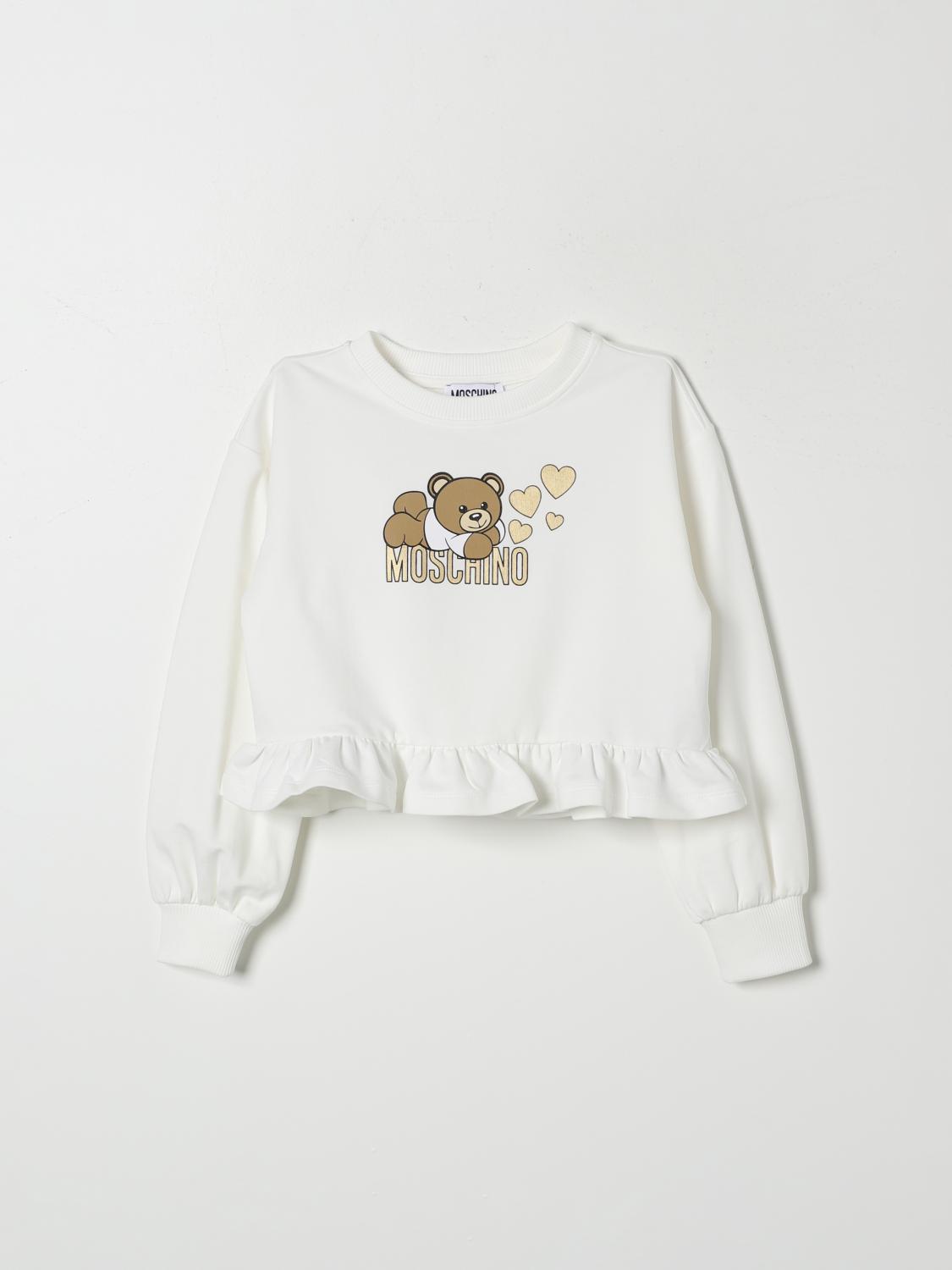 MOSCHINO PULLOVER: Pullover kinder Moschino, Weiß - Img 1