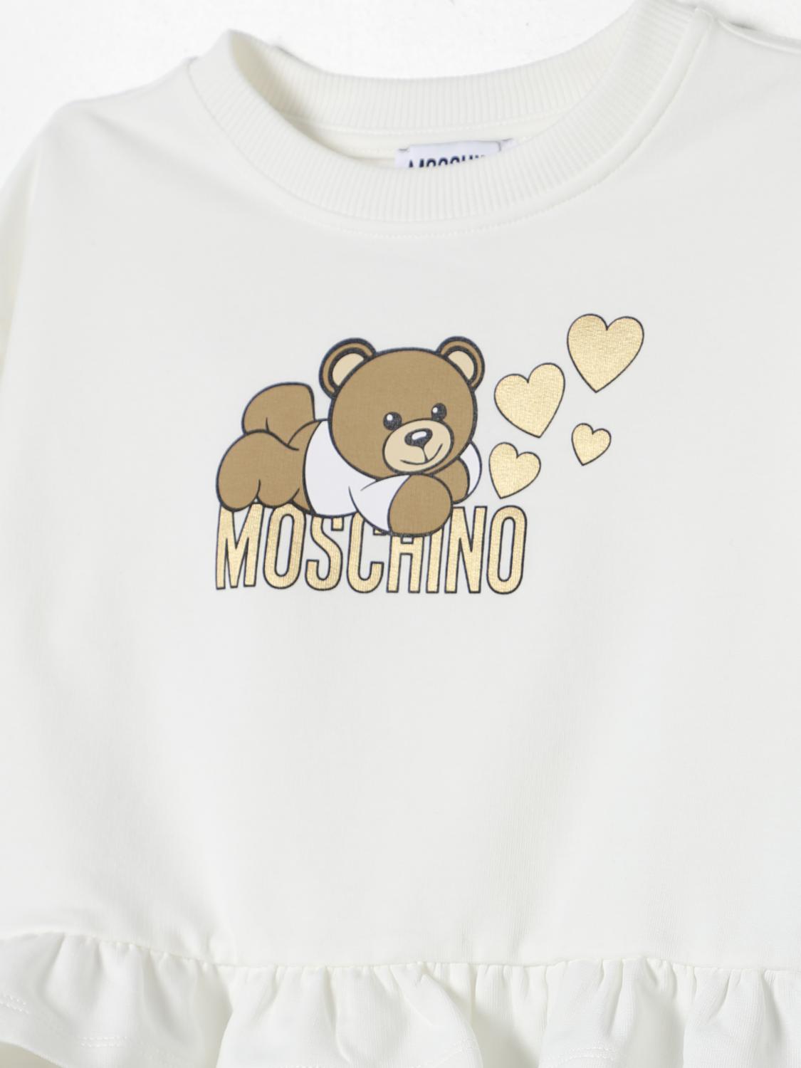 MOSCHINO PULLOVER: Pullover kinder Moschino, Weiß - Img 3