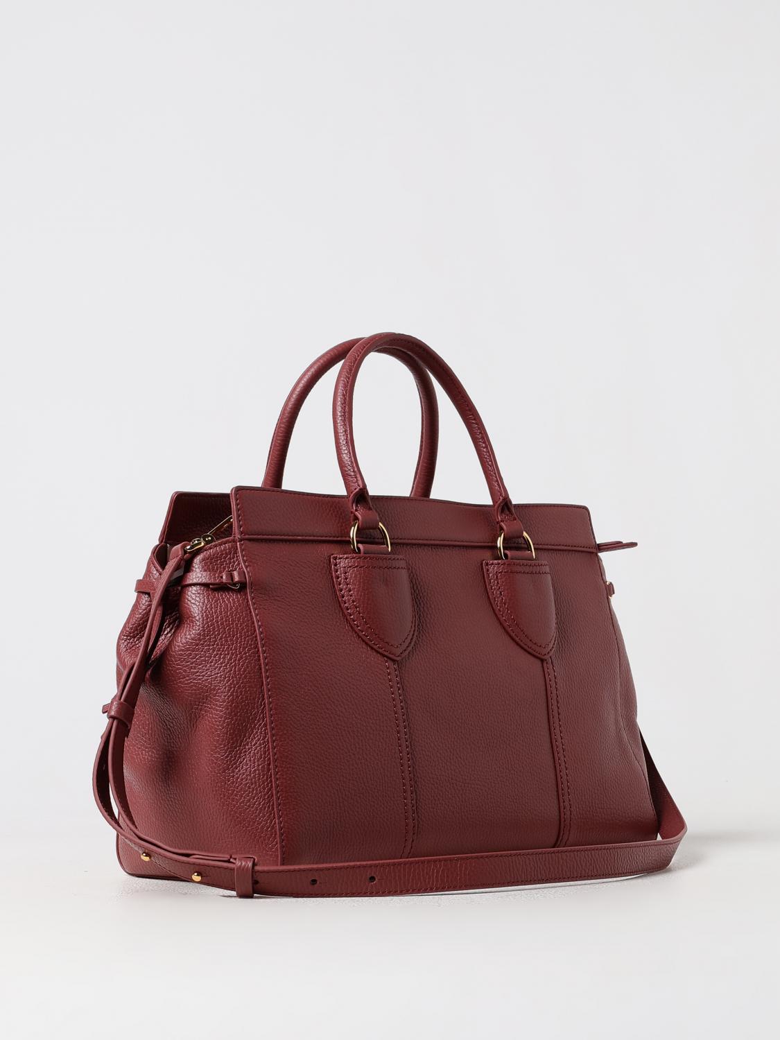 COCCINELLE BORSA A MANO: Borsa York Coccinelle in pelle a grana , Bordeaux - Img 2