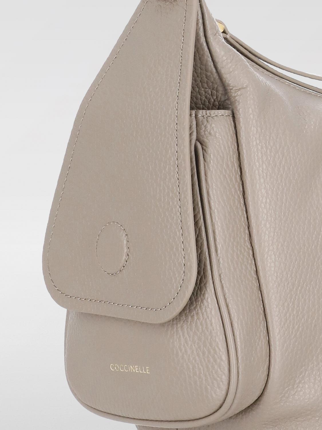 COCCINELLE SCHULTERTASCHE: Schultertasche damen Coccinelle, Beige - Img 3