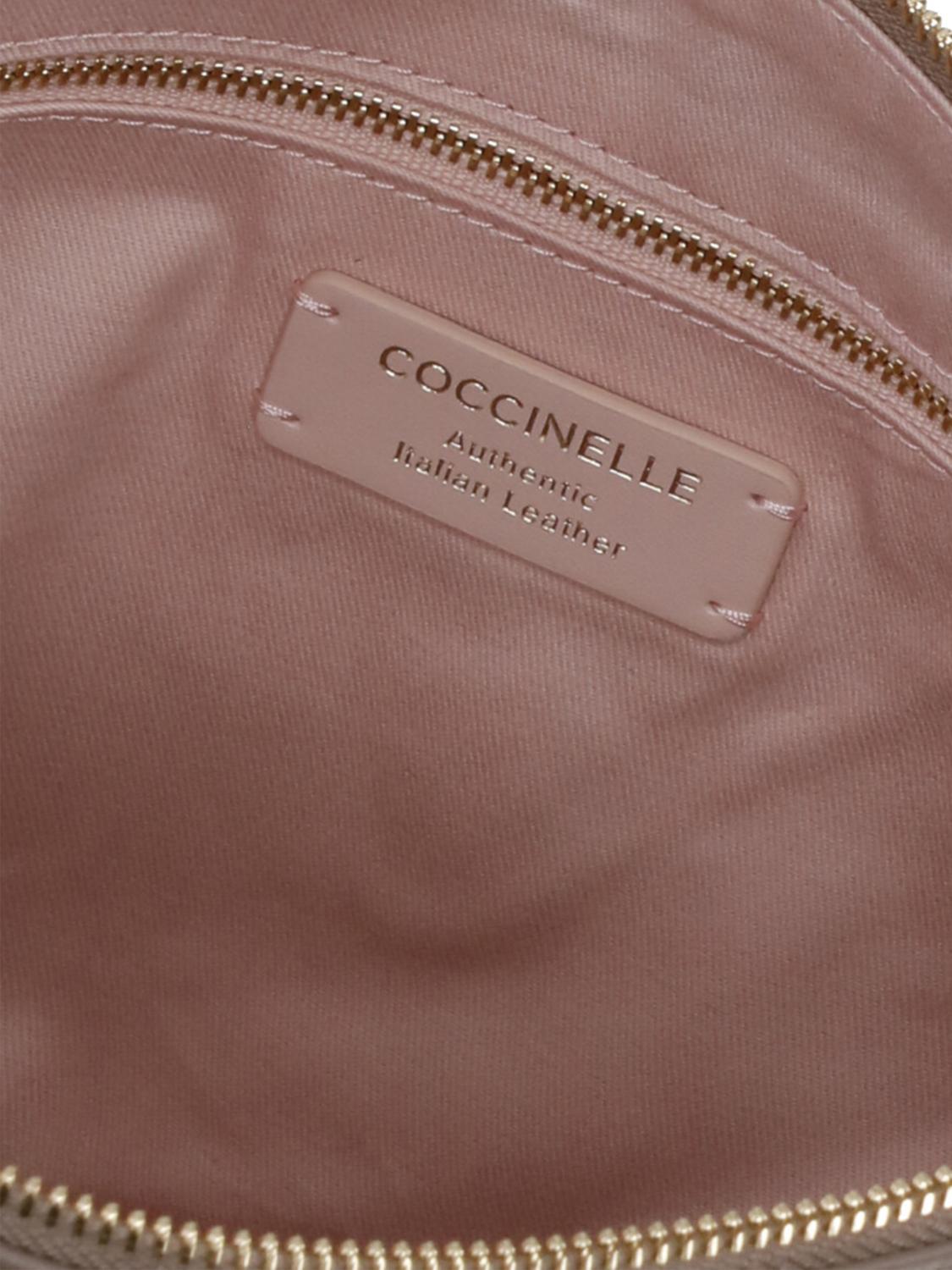 COCCINELLE SCHULTERTASCHE: Schultertasche damen Coccinelle, Beige - Img 4