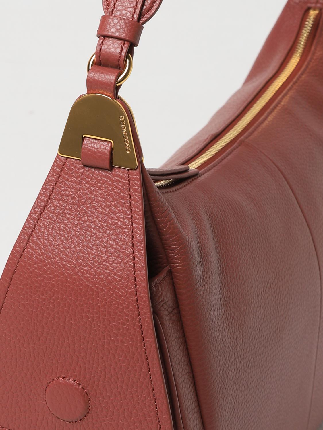 COCCINELLE SCHULTERTASCHE: Schultertasche damen Coccinelle, Burgunderrot - Img 3