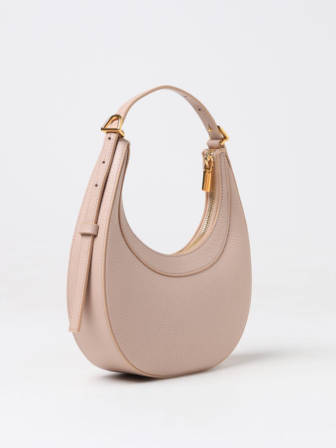 COCCINELLE BORSA A SPALLA: Borsa Whisper Coccinelle in pelle a grana , Rosa - Img 2