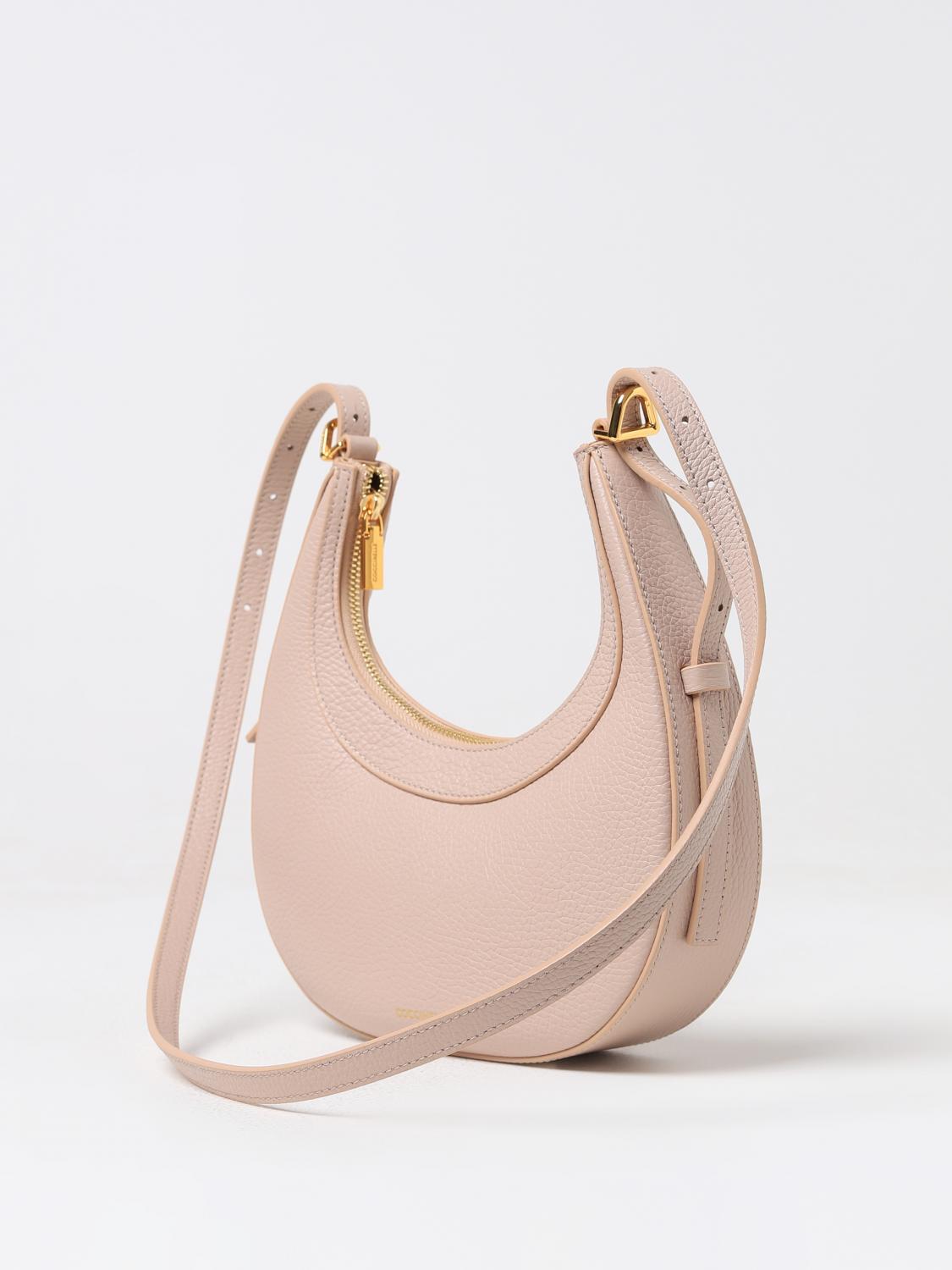 COCCINELLE BORSA A SPALLA: Borsa Whisper Coccinelle in pelle a grana , Rosa - Img 3