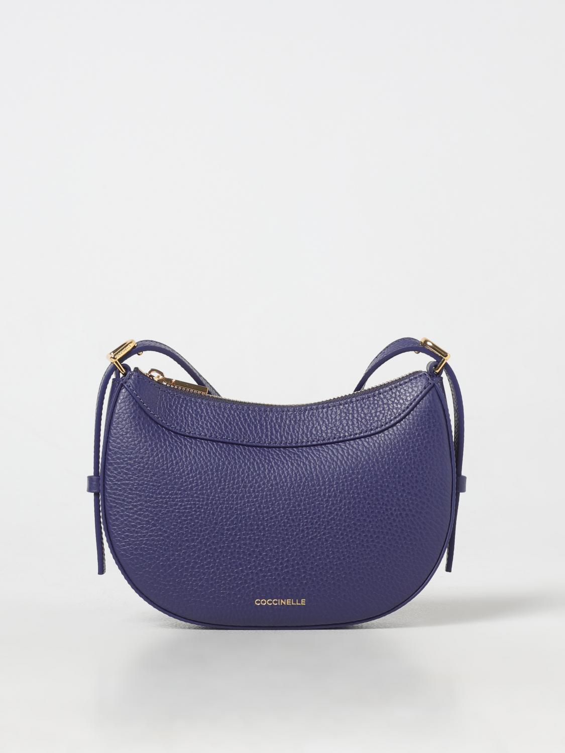 COCCINELLE MINI BOLSO: Bolso de hombro mujer Coccinelle, Azul Oscuro - Img 1