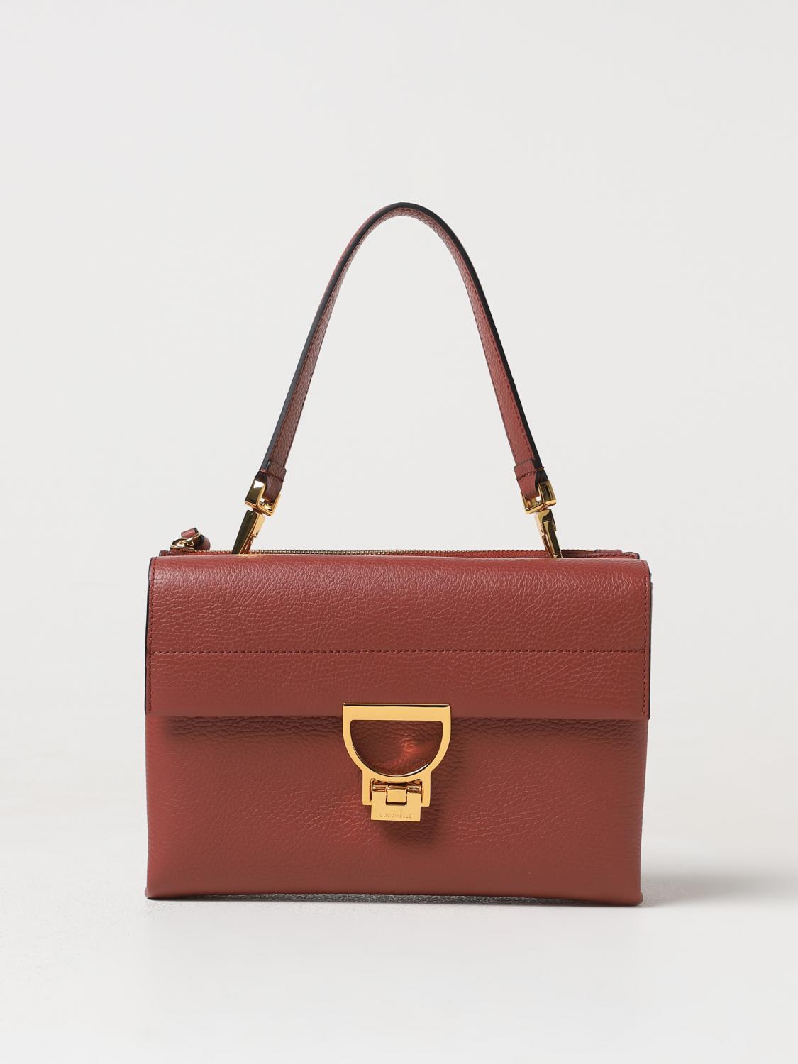 COCCINELLE BORSA MINI: Borsa Coccinelle in pelle a grana , Bordeaux - Img 1