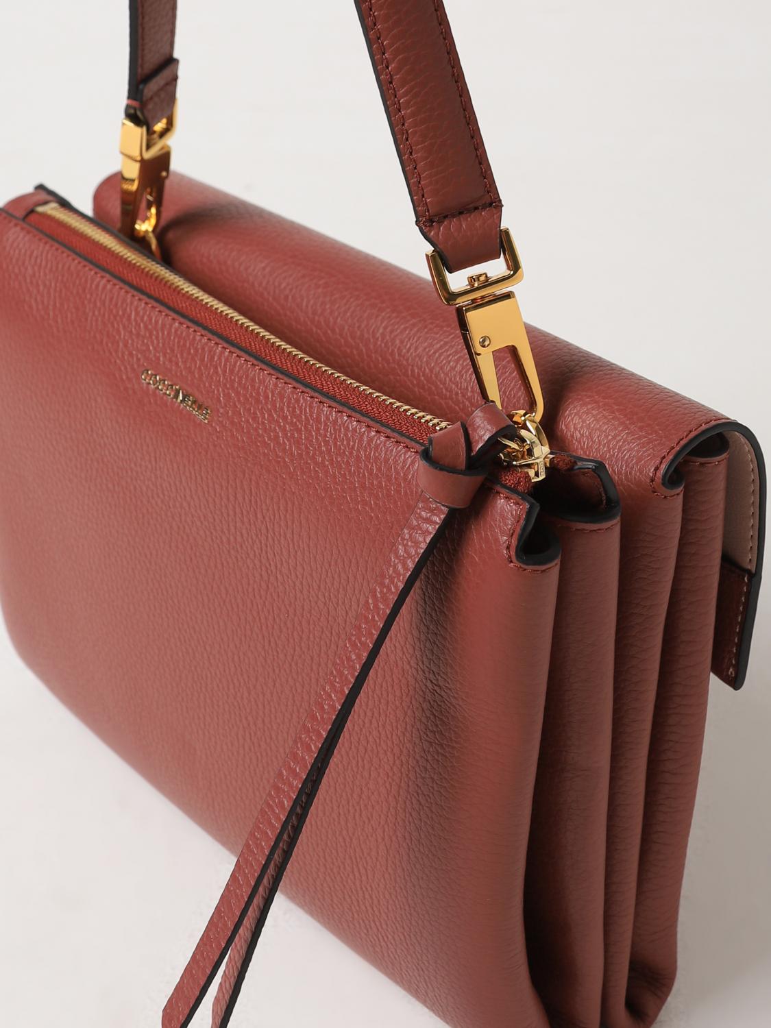 COCCINELLE BORSA MINI: Borsa Coccinelle in pelle a grana , Bordeaux - Img 3