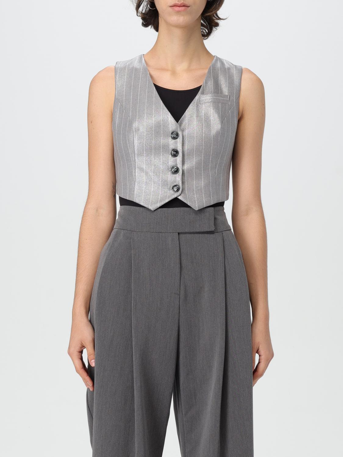 HANITA WAISTCOAT: Waistcoat woman Hanita, Grey - Img 1