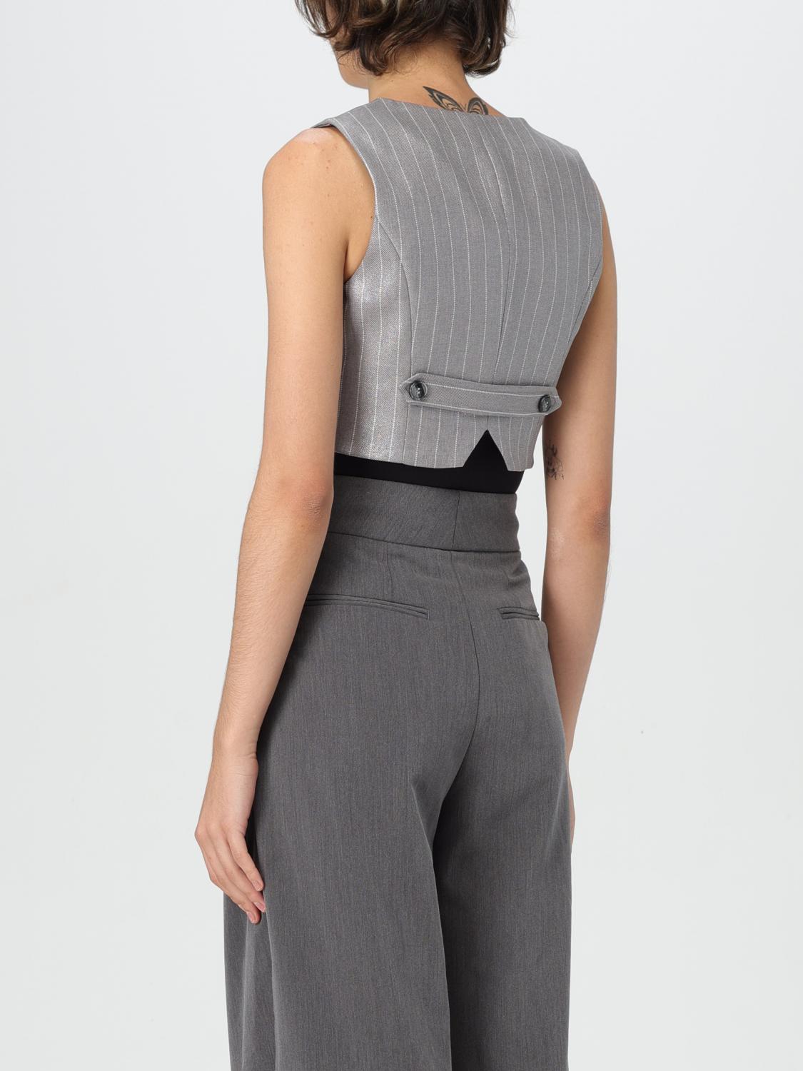 HANITA WAISTCOAT: Waistcoat woman Hanita, Grey - Img 2