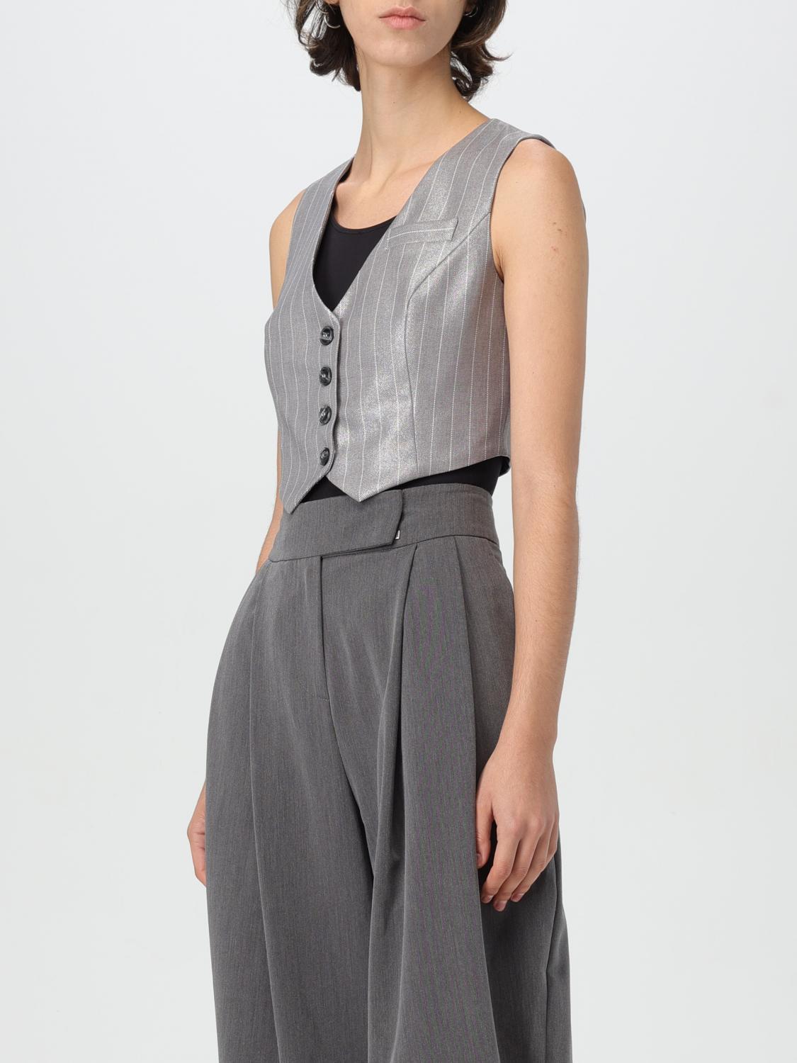 HANITA WAISTCOAT: Waistcoat woman Hanita, Grey - Img 3