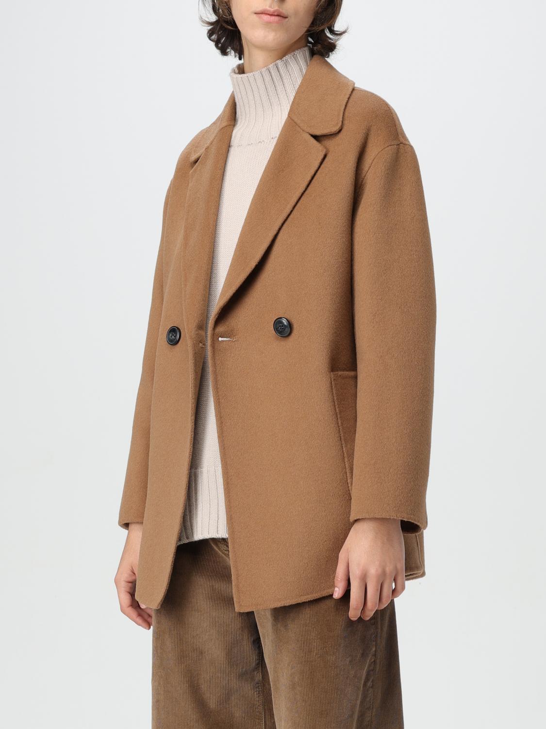 HANITA COAT: Coat woman Hanita, Camel - Img 3