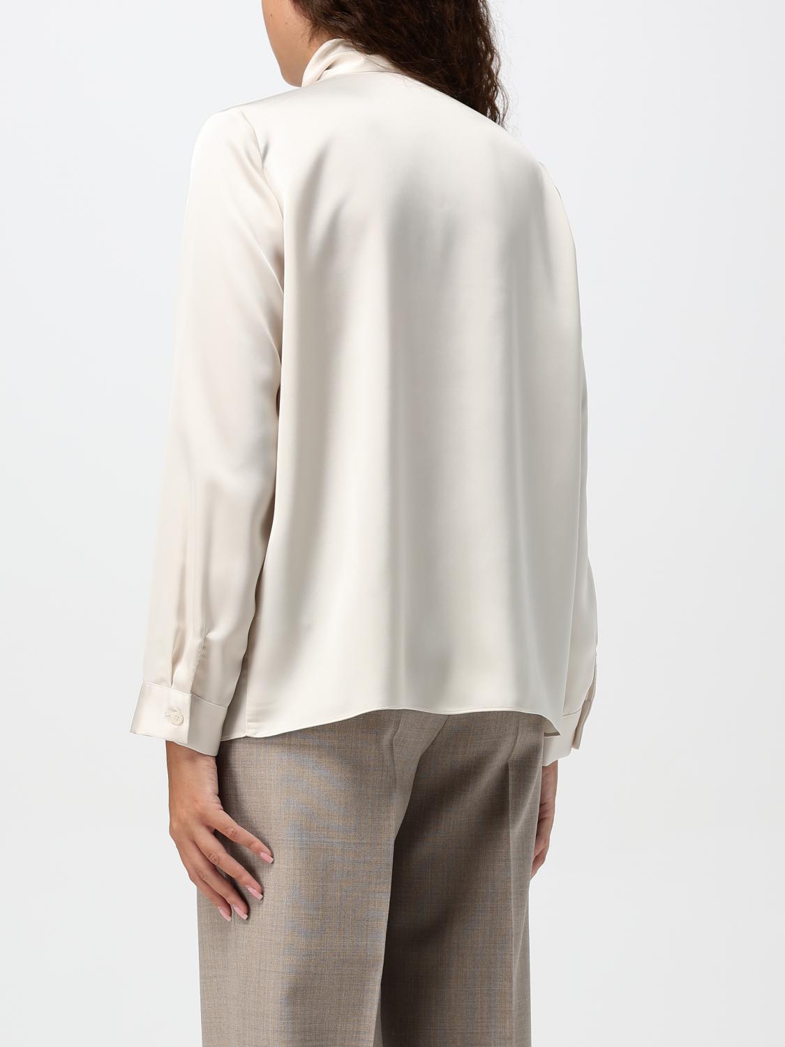 HANITA TOP: Blusa Hanita in crêpe, Burro - Img 2