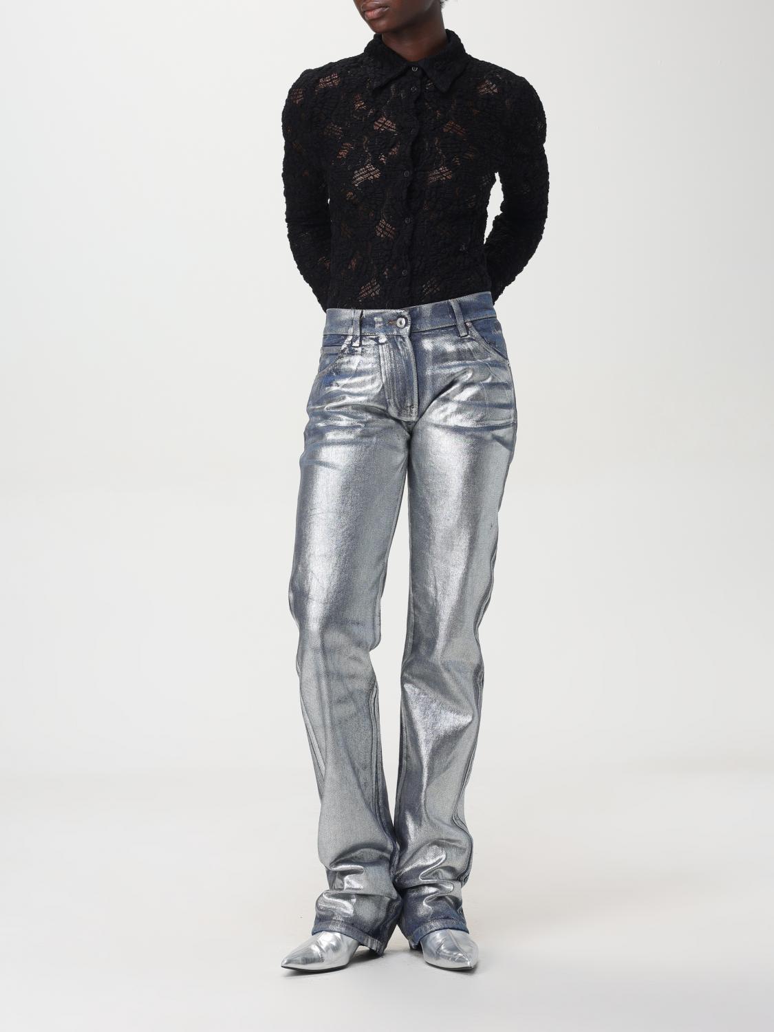 MSGM JEANS: Jeans woman MSGM, Gnawed Blue - Img 2