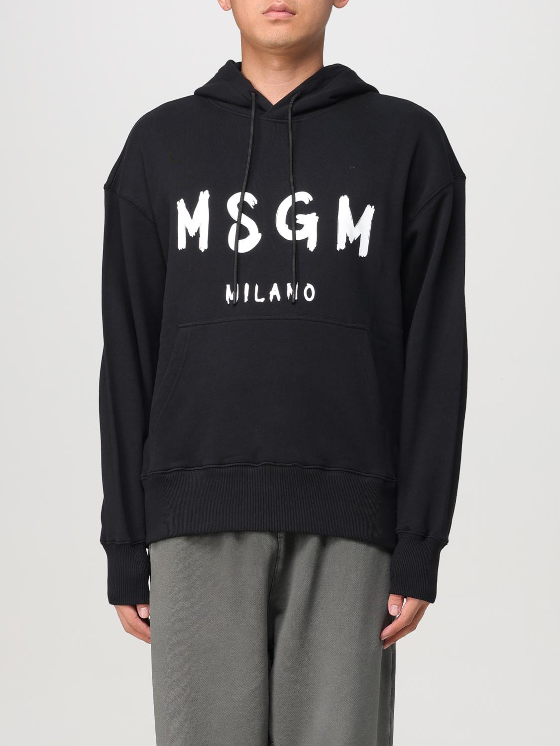 MSGM SWEATSHIRT: Sweatshirt men MSGM, Black - Img 1