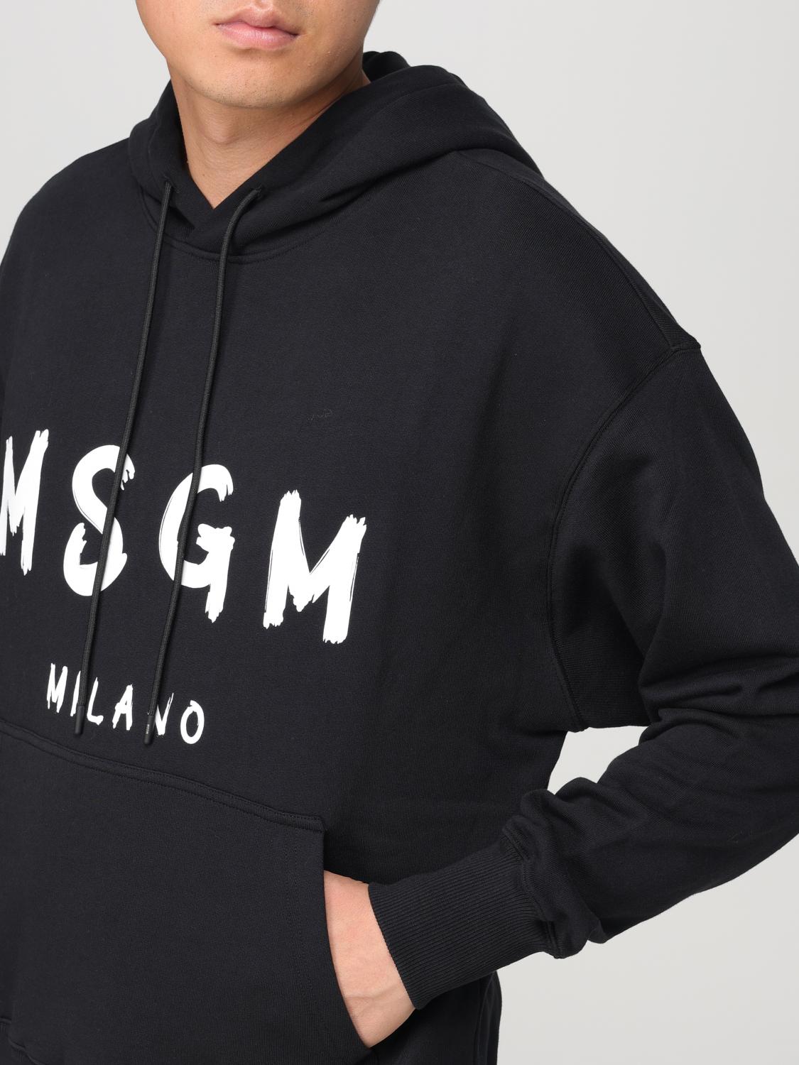 MSGM SWEATSHIRT: Sweatshirt men MSGM, Black - Img 3
