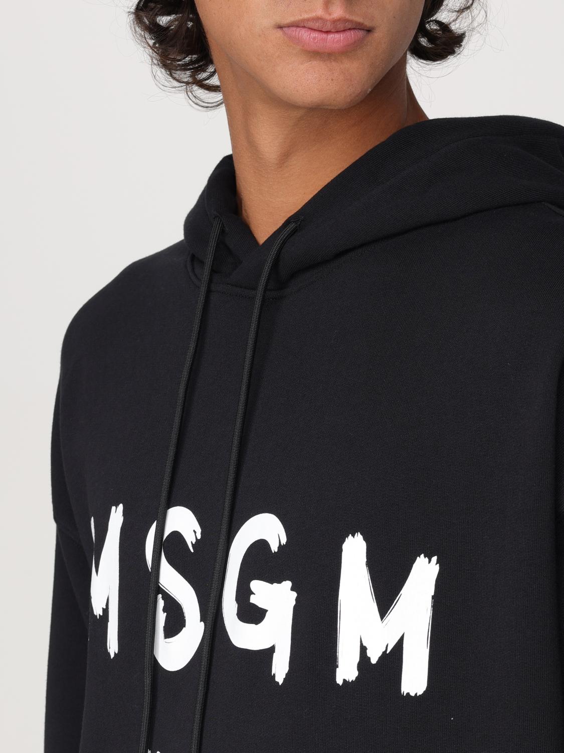 MSGM SWEATSHIRT: Sweatshirt men MSGM, Black - Img 4