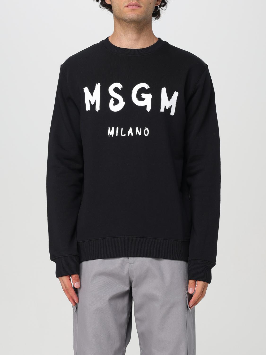 MSGM SWEATSHIRT: Sweatshirt men MSGM, Black - Img 1