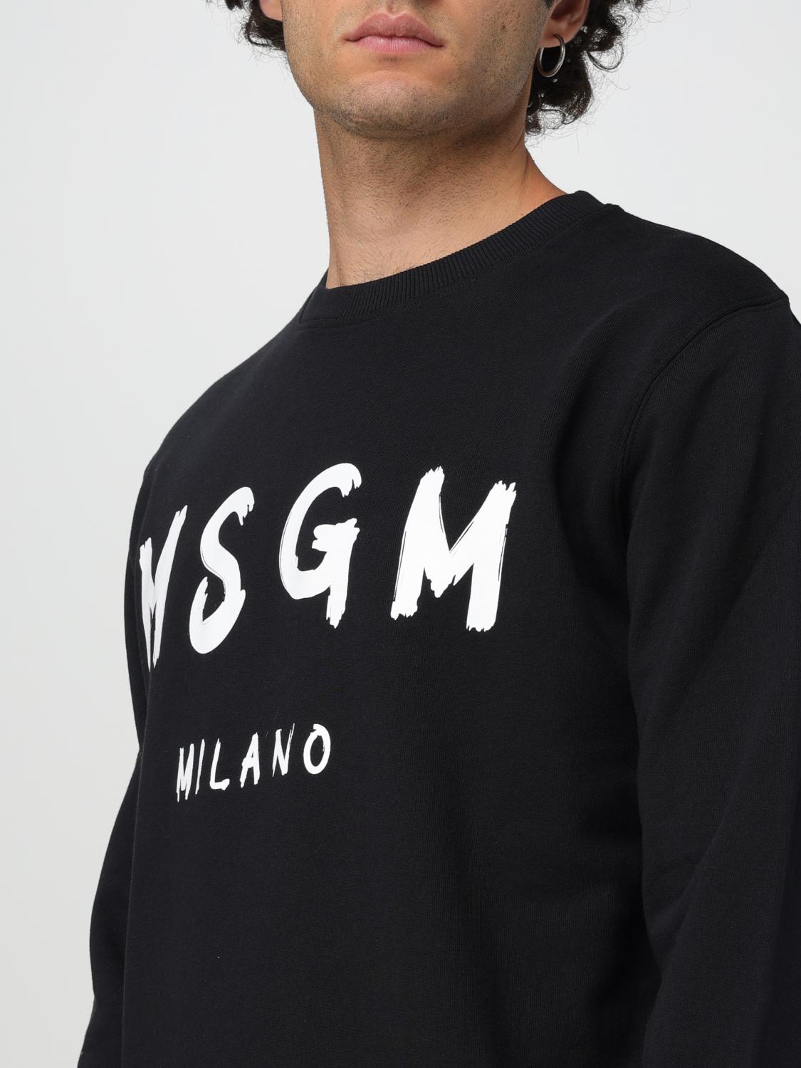 MSGM SWEATSHIRT: Sweatshirt men MSGM, Black - Img 3