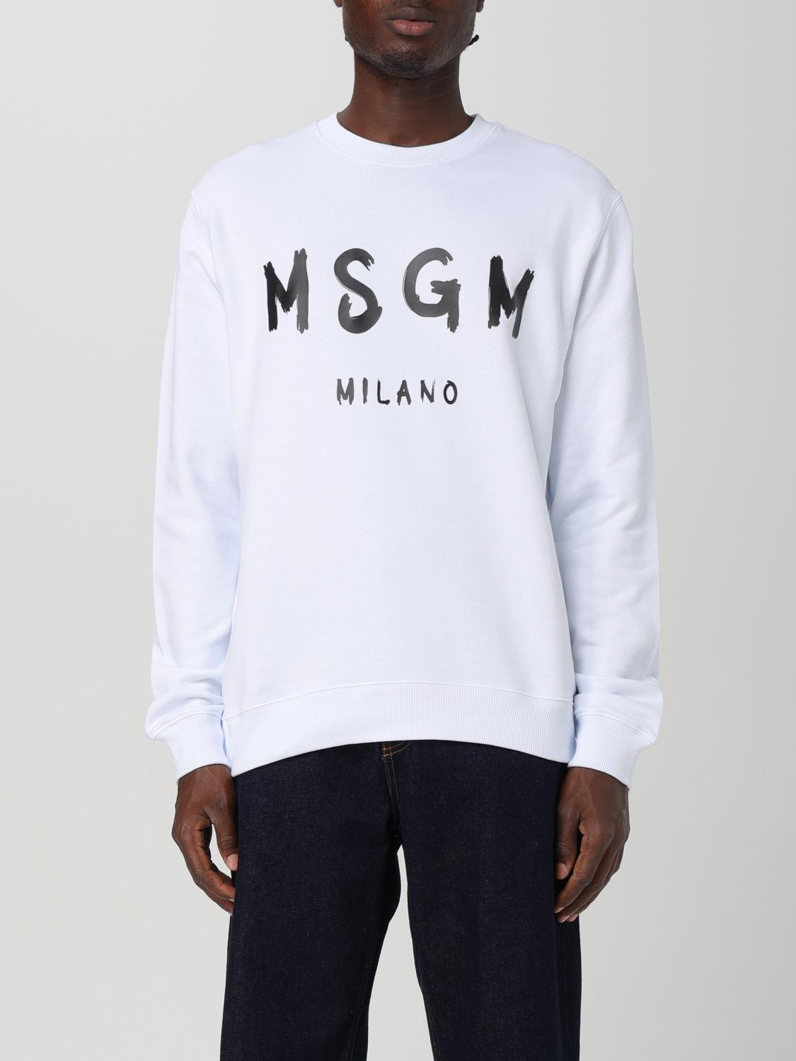 MSGM SWEATSHIRT: Sweatshirt men MSGM, White 2 - Img 1